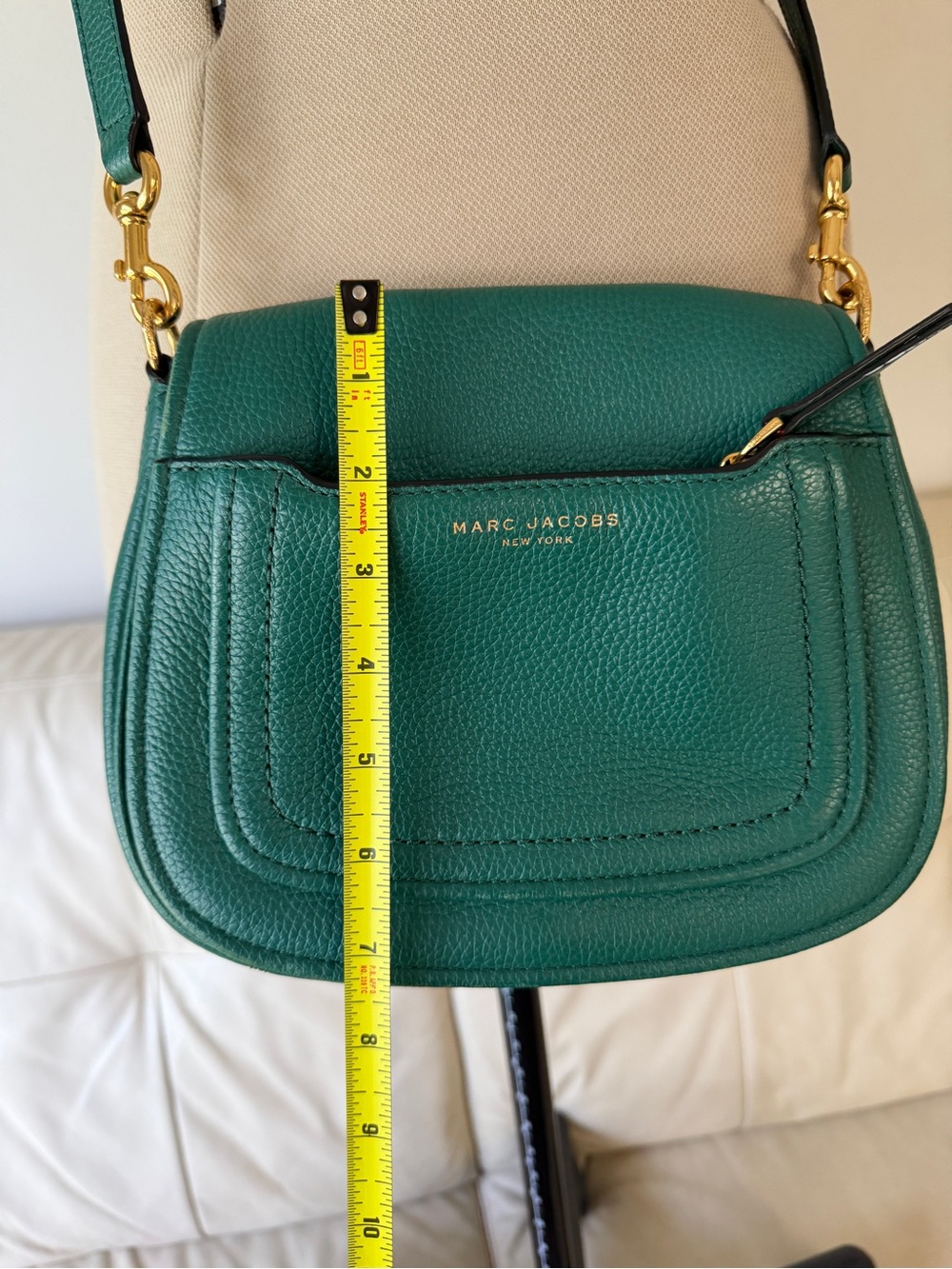 Marc Jacobs Teal Green Pebbled Leather Crossbody - Picture 5 of 11
